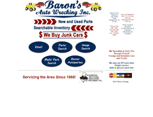 Tablet Screenshot of baronsautowrecking.com